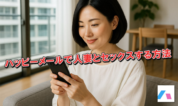 ハッピーメールは人妻とセックスできる出会い系。体験談と出会い方を解説